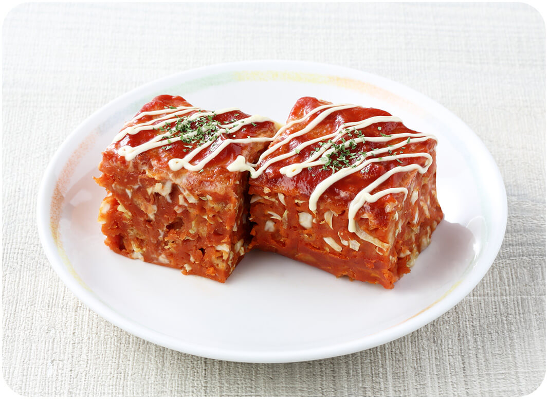トマトお好み焼き