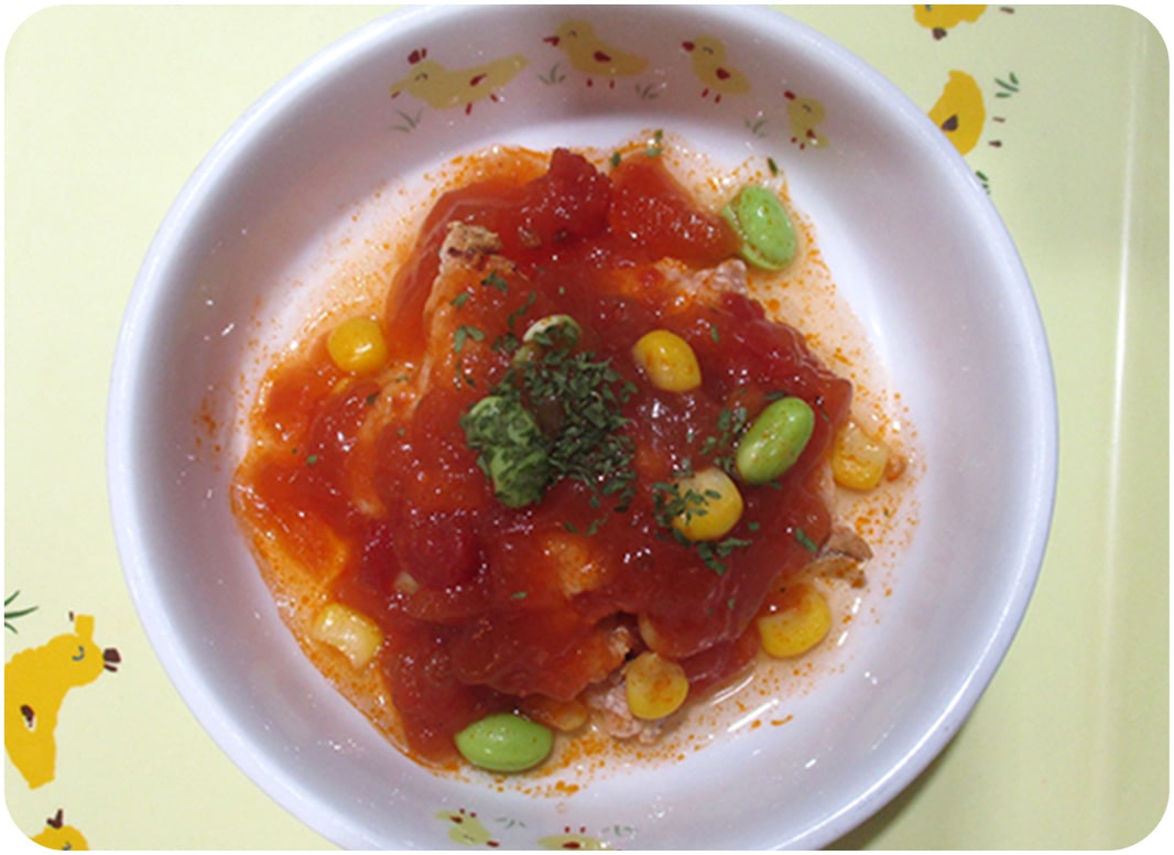 鶏ムネ肉のマリナード　～夏野菜noトマトジュレ～