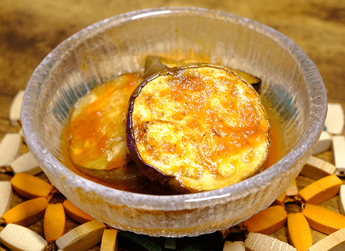 焼き茄子のトマトマリネ