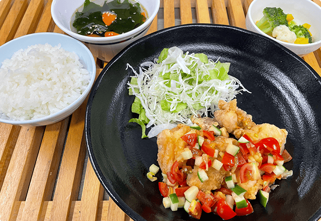 トマト油淋鶏